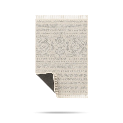 Ковёр из хлопка и вискозы с клеевой / резиновой основой