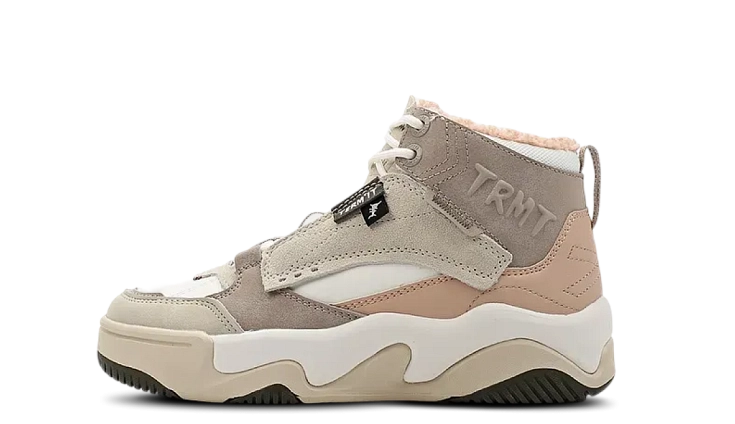 Высокая обувь из комбинированных материалов